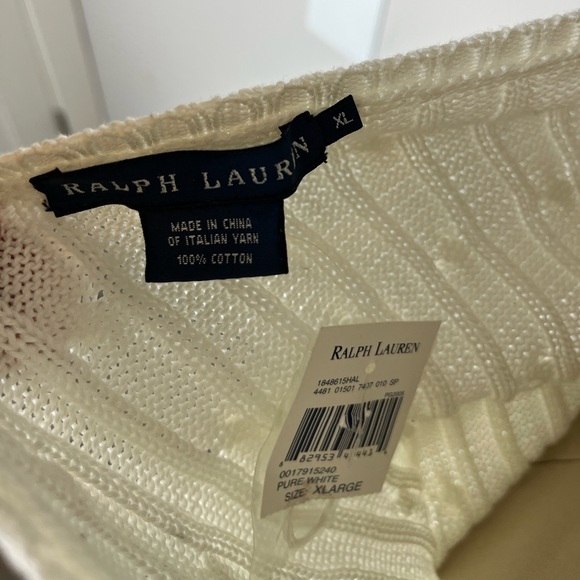 Ralph Lauren Italian Yarn Halter Top XL NWT - Picture 5 of 7